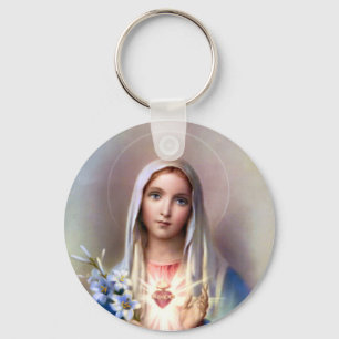 Immaculate Heart van Mary Sleutelhanger