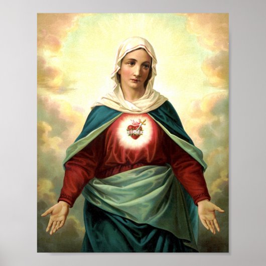 Immaculate Heart Virgin Mary Poster (Voorkant)