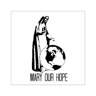 Immaculate Mary our Hope Fatima Rubberstempel