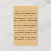 Immaculée Conception et carte de prière du serpent (Dos)