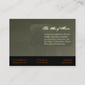 Immaculer la discipline Chubby Cartes de visite (Dos)