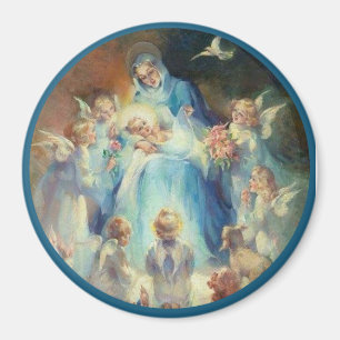 Immaculeren Maagd Mary Angels Baby Jesus Magneet