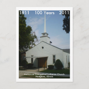 Immanuel 100 jaar briefkaart
