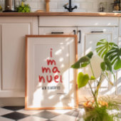 Immanuel God is bij ons met kerstmuurkunst Poster