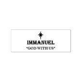 "Immanuel - God met ons" Rubberen stempel (Afrduk)