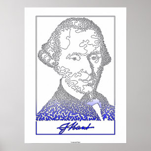 Immanuel Kant. Oprichter van de Duitse filosofie.  Poster