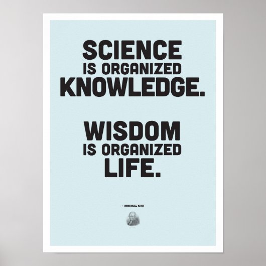 Immanuel Kant Philosophy Quote Poster (Voorkant)