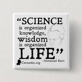 Immanuel Kant Square Button (Voorkant)