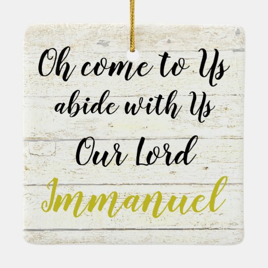 Immanuel Keramisch Ornament (Achterkant)