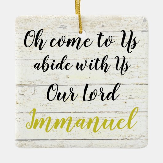 Immanuel Keramisch Ornament (Voorkant)