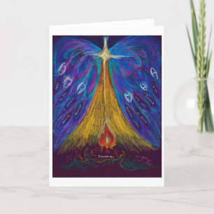 Immanuel Oil Pastel van Christina Wert, blanco kaa Feestdagen Kaart