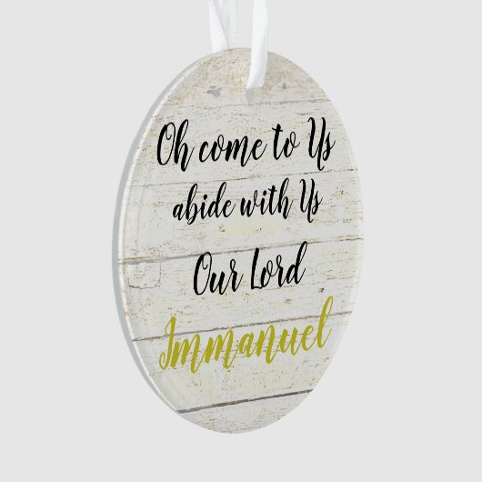 Immanuel Ornament (voorkant)