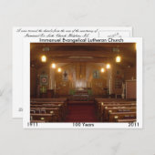 Immanuel Sanctuary Briefkaart (Voorkant / Achterkant)