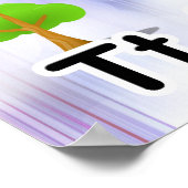 Immense affiche ABC Alphabet avec graphisme élémen (Coin)