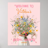 Immense Affiche de bienvenue Fête des mariées de m (Devant)
