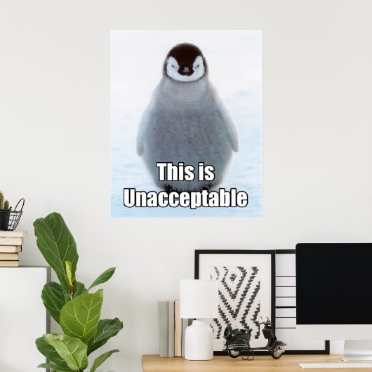 Immense affiche de pingouin (Bureau à domicile)