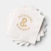 Immense Ampersand Art Déco Couple Mariage (Insitu (empilé))