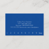 Immense texte bleu sur la carte de fidélité White (Dos)