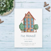 Immeuble avec arbres Faire-part mobile