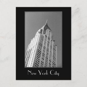 Immeuble Chrysler B&W Carte Postale