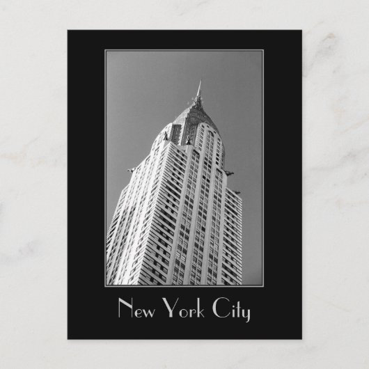 Immeuble Chrysler B&W Carte Postale (Devant)