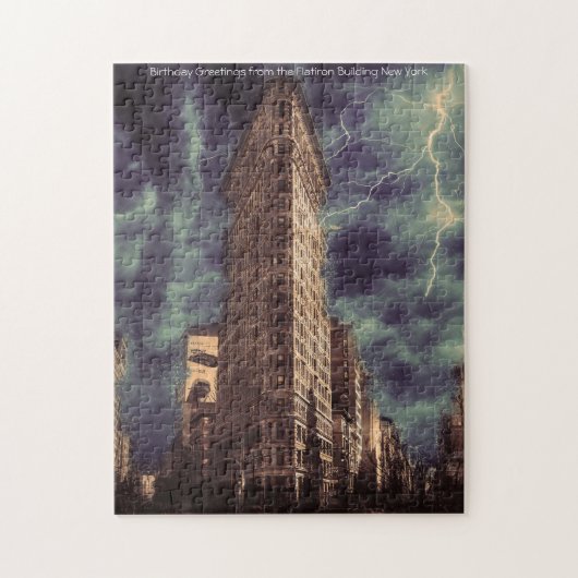 Immeuble Flatiron de New York. Puzzle (Vertical)