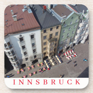 Immeubles Innsbruck vue dessous de verre