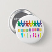 Immigrant Ronde Button 5,7 Cm (Voorkant /achterkant)