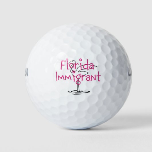 immigrant uit Florida Golfballen (Voorkant)