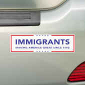 Immigranten Bumpersticker (Op auto)