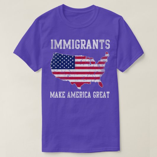 Immigranten groot t-shirt (Design voorkant)