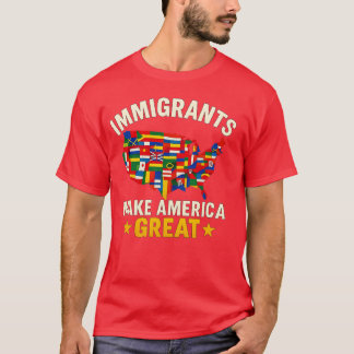 Immigranten maken Amerika geweldig - Feministisch  T-shirt