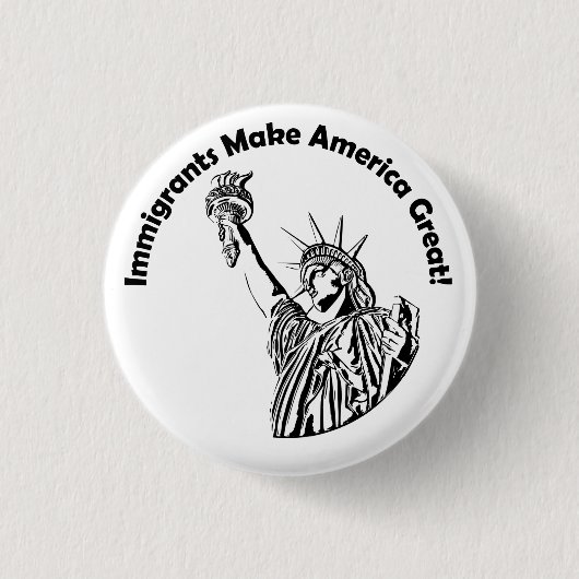 Immigranten maken Amerika geweldig Ronde Button 3,2 Cm (Voorkant)