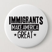 Immigranten maken Amerika geweldig Ronde Button 4,0 Cm (Voorkant)
