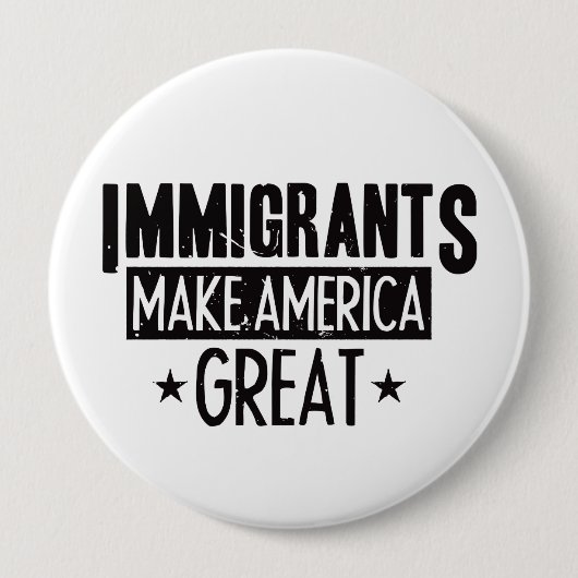 Immigranten maken Amerika geweldig Ronde Button 4,0 Cm (Voorkant)