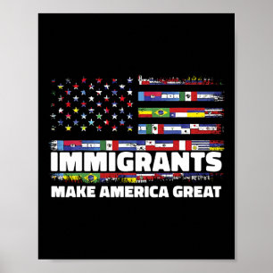 Immigranten maken Amerika groot immigranten Mexico Poster