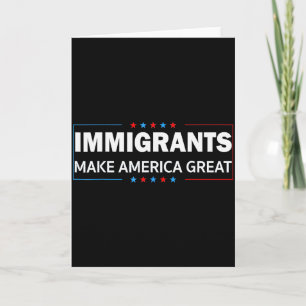 Immigranten maken Amerika groot Kaart