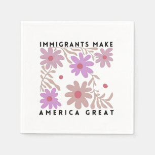 Immigranten maken Amerika tot grote bloemenanti-Tr Servet