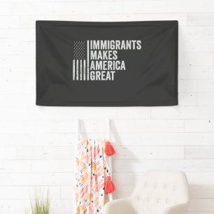 Immigranten maken Amerika tot grote vlag tegen Tru Spandoek