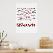 IMMIGRANTEN POSTER (Keuken)