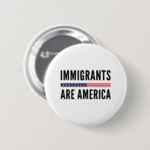 Immigranten zijn Amerika Ronde Button 5,7 Cm (Voorkant /achterkant)
