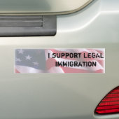 Immigratie Bumpersticker (Op auto)