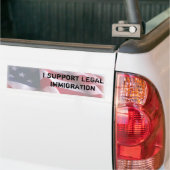 Immigratie Bumpersticker (Op Truck)