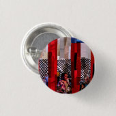 Immigratie in ketens ronde button 3,2 cm (Voorkant /achterkant)