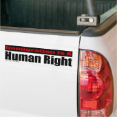Immigratie is een mensenrecht bumpersticker (Op Truck)
