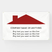 Immobilier Accueil Toit Logo Bannière Modèle (Horizontal)