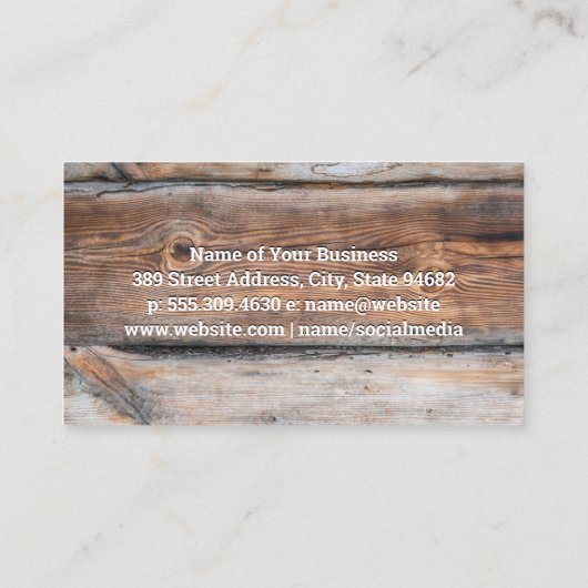 Immobilier cabine | Carte de visite de code QR (Dos)