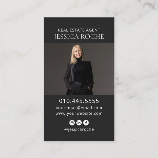 Immobilier Carte de visite moderne (Devant)