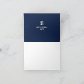 Immobilier Classic Bleu Carte de remerciements (Intérieur)