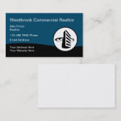 Immobilier commercial Cartes de visite modernes (Devant / Derrière)
